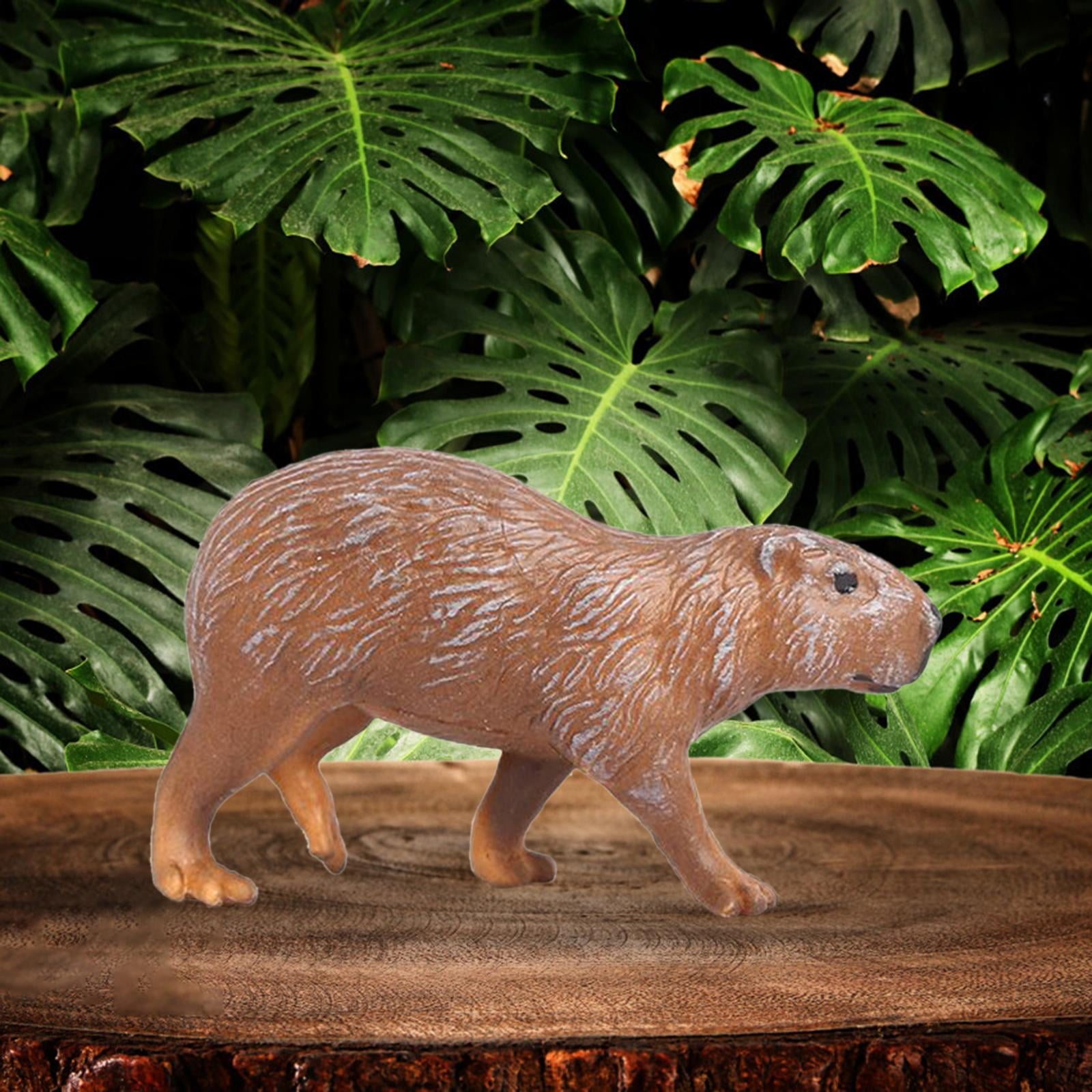 Capybara Figurine Toy Simulation Sitting/Standing Capybara Model Figure  Decor