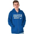 thumbnail image 5 of US Air Force USAF Est 1947 Logo Zip Up Hoodie Men's Women's Brisco Brands S, 5 of 6
