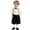 Z-206Black3, variant on FAOWME Boys Gentleman Outfits Short Sleeve Lapel Bowtie Pocket Shirts And Striped Suspender Shorts Comfortable Formal Suit Sets For Daily Wear,Black1,4-5 Years