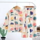 thumbnail image 1 of Pijamas de Otoño/Invierno para niñas, conjunto de 2 uds. De ropa para niños, bata infantil de franela, juegos de ropa de lana, 1 of 4