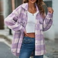 thumbnail image 5 of Lindreshi Shackets for Women 2023 with Pockets Fashion Woman Long Sleeve Open Front Loose Outerwear Printing Blouse Coat Tops Pockets Blouse, 5 of 7