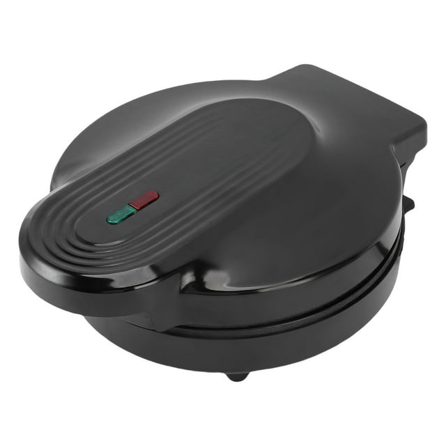 Anti Stick Electric Round Griddle, Double Side Heating Design Anti Stick Heating Countertop Pizza Maker for Pancake Egg Steak1000W