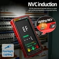 thumbnail image 2 of ANENG 682 6000 Counts Large LCD Digital Multimeter Smart Anti-burn Rechargeable Universal Meter VA Reverse Screen NCV Tester with Flashlight for Voltage Current Resistance Capacitance Temperature, 2 of 8