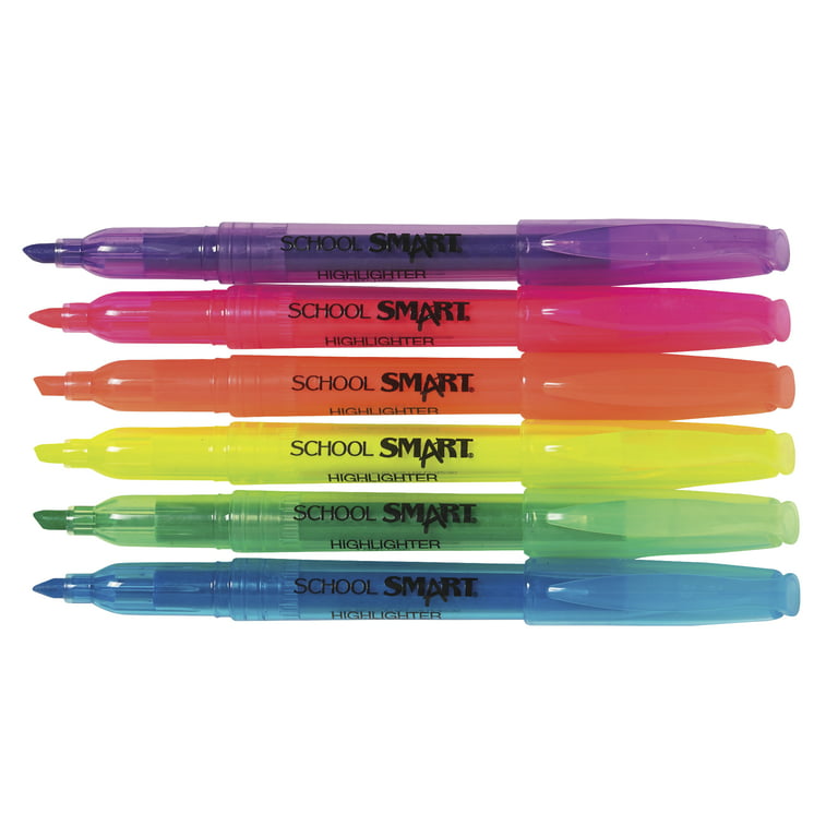 YIZOCENGUO Highlighters Assorted Colors, 6 Neon Highlighters Chisel Tip  Marker Pen, for Adults Kids Students, Office School Supplies - Yahoo  Shopping