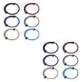 thumbnail image 1 of kurtrusly 6pieces Braided Paracord Set Sturdy And Durable Alloy Adjustable For All Polishing Electroplating Black+Khaki+Burgundy 2Set, 1 of 6