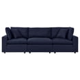 thumbnail image 1 of Modular Lounge Deep Sofa, Blue Navy, Fabric, Modern Contemporary, Outdoor Patio Balcony Cafe Bistro Garden Furniture Hotel Hospitality, 1 of 10