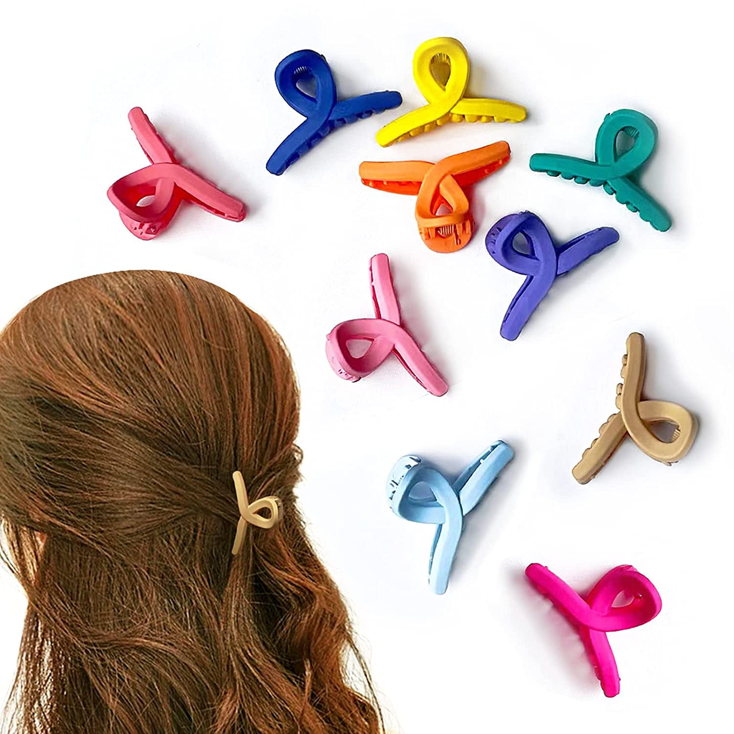 FOMIYES 40 pcs hollow hair clip hair accessories Kid hair clips for girls  8-12 claw clips for thick hair bows hair barrettes hair clips for women