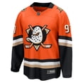thumbnail image 2 of Men's Fanatics Leo Carlsson Orange Anaheim Ducks Home Breakaway Jersey, 2 of 2