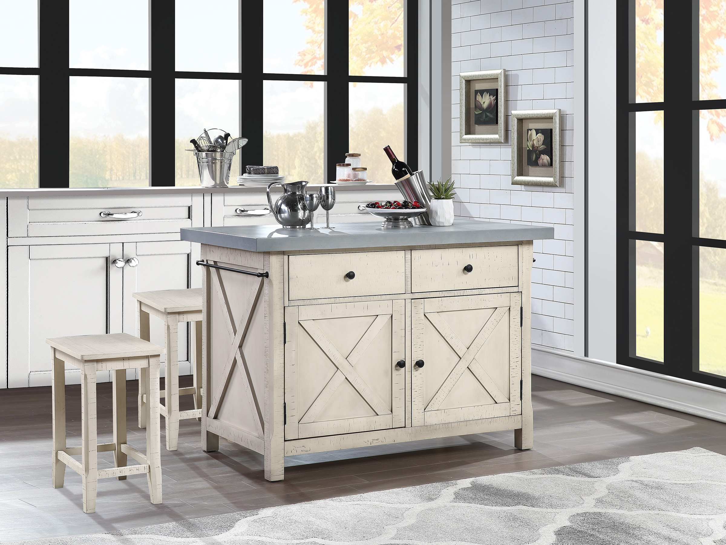 Walmart kitchen island with stools sale