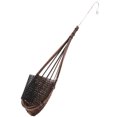 thumbnail image 1 of Cesta colgante de orquídeas tejida a mano de bambú para cenador enrejado, interior y exterior., 1 of 14