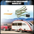 thumbnail image 2 of 1 Juego de Kit de Arnes de Cableado de Remolque de 4 Pines para Chevrolet Equinox 2010-2017 Negro, 2 of 7