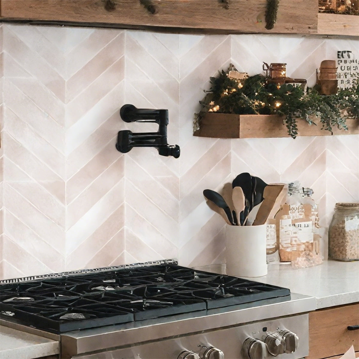 10-Sheet Self-Adhesive Kitchen Tile Backsplash, Dingrich 9x11.4inch 3D Peel and Stick Wall Tile Backsplash Stickers, Wall Decor Stickers for Kitchen, Bedroom, Living Room - Beige