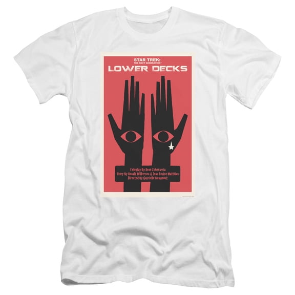 Star Trek Tng Season 7 Episode 15 Premium Canvas Adult Slim Fit 30/1 T-Shirt White