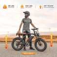 thumbnail image 4 of Electric Bike for Adults, 2200W, 35MPH & 75 Miles, 20"x4" Fat Tire, 48V 15.6Ah Removable Battery, 7-Speed & 3 Modes, Full Suspension E Mountain Bike, UL 2849 Certified, 4 of 9