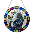 thumbnail image 5 of Birdeem Stained Glass Window Hangings, Cats Stained Glass Window Hanging, 5 of 5