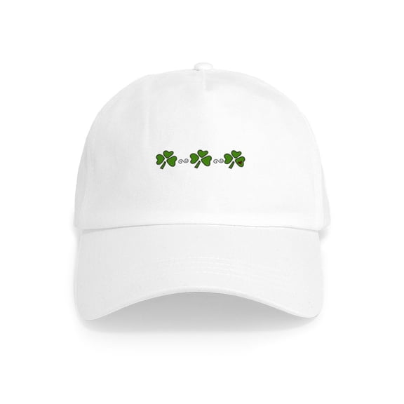 CafePress - Shamrocks - Adjustable 100% Brushed Unisex Casual Cotton Baseball Cap, Beige, 1