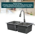 thumbnail image 4 of Drop in Kitchen Sink Kit, Kitchen Sink Kit Pull Out Faucet 304 Stainless Steel  for Home Use, 4 of 7