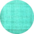 thumbnail image 1 of Ahgly Company Indoor Round Persian Turquoise Blue Traditional Area Rugs, 6' Round, 1 of 4
