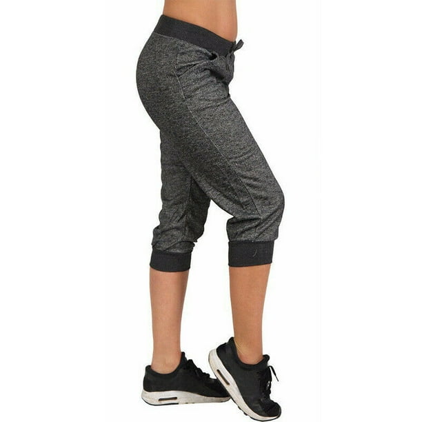 Women Sweatpants Capri Pants Jogger Yoga Fitness Pants Running Sports  Trousers 