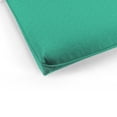thumbnail image 2 of Jordan Manufacturing 44" x 21" Rave Seaspray Teal Solid Rectangular Outdoor Chair Cushion with Ties, Hanger Loop and Welt, 2 of 12
