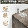 thumbnail image 4 of Furniture Anchors(10 Pairs),Happon No Drill Furniture Straps for Baby Proofing,Self-Adhesive Anti Tip Furniture Straps,Furniture Safety Straps for Toddlers Kids Children Pets Safety, 4 of 7