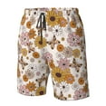 thumbnail image 2 of Yiaed Sunflowers And Butterflies Print Men's Swim Trunks with Lining Quick Dry Sports Shorts Beach Shorts Boardshorts-XX-Large, 2 of 5