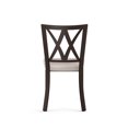 thumbnail image 4 of Amisco Washington Dining Chair - Cream Faux Leather / Dark Brown Metal, 4 of 7