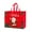 Red, variant on Gumesh 10 Pcs Christmas Non-Woven Gift Bag - Portable Shopping Bag for Holiday Presents & Decorations