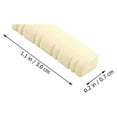 thumbnail image 3 of CUITING 5 Pcs Écrous Fendus Mandoline Écrou de Corde en Plastique 8 Pcs d'Instrument Mandoline, 3 of 6