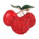 thumbnail image 1 of Zhuge 2 broches para mujer, broche de ramillete de esmalte con forma de fruta y flor, broche de cereza, arándano, fresa, gota de aceite, C13, 1 of 5