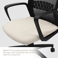 thumbnail image 1 of FONDOTIN 1Pc Polyester Beige Chair Seat Cover Elastic Protector Machine Washable for Office Use, 1 of 7