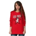 thumbnail image 3 of Betty Boop Girl Power Adorable Women's Long Sleeve T Shirt Brisco Brands S, 3 of 6