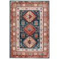thumbnail image 2 of nuLOOM KHTR02A-2808 Qiana Emblem Fringe Blue 2' 8" x 8' Runner, 2 of 4