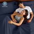 thumbnail image 4 of Bare Home Pillowcase Set - Premium 1800 Collection - Double Brushed - Ultra Soft - Standard Size, Midnight Blue, 2 Count, 4 of 8