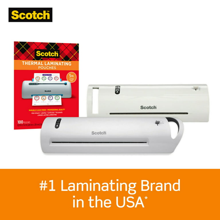 Scotch Front & Back Thermal Laminating Pouches TP5903-20, Glossy, 5.20 x  7.20, 5 mil Thick, Clear, Box Of 20 Laminating Sheets - Zerbee