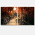 thumbnail image 2 of Escalier à Travers la Forêt Rouge d'Automne - Photographie de Paysage, 2 of 3
