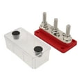 thumbnail image 2 of Bloque de terminales de distribución de energía, barra colectora de batería de 12‑48V 300A para automóviles, camiones, vehículos recreativos, barcos marinos, sistema solar, rojo, 2 of 12