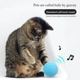 thumbnail image 4 of Juguete interactivo para gatos - Material EVA autoenrollable - para gatos de interior, alivio del aburrimiento, sonido chirriante y rotación automática, 4 of 7