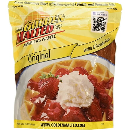 Carbon's Malted Pancake & Waffle Flour Mix, Original, 32-Ounces
