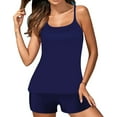 thumbnail image 2 of Patlollav Ladies Conservative Print Strappy Back Set Two Piece Swimsuits Swimdress, 2 of 6