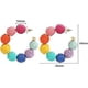 thumbnail image 5 of BR Pendientes de aro con bola de rafia Bohemia Beach: ligeros y elegantes, 5 of 5