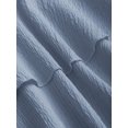 thumbnail image 5 of Dusty Blue Womens Strapless Ruched Bust Double Layer Ruffle Skirt Mini, 5 of 6