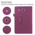 thumbnail image 4 of Funda Ekvinor Galaxy Tab E 9.6 - Funda De Cuero Delgada Con Función Atril Para Tableta Samsung Galaxy Tab E De 9,6 Pulgadas (Se Adapta A Todas Las Versiones Sm-T560 T561 T565 Y Sm-T567V) - Púrpura, 4 of 5