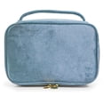 thumbnail image 1 of Bolsa de maquillaje, organizador de maquillaje de viaje, bolsas para brochas de maquillaje, azul claro, 1 of 6