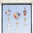 thumbnail image 4 of Adornos colgantes es, adornos decorativos, colgante Shui, prismas de íris s 3 piezas Gloria Colgante colgante de cristal, 4 of 9