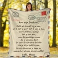 ECHOYY Comfortable Wrap Blanket Letter Blanket A For Family Friends