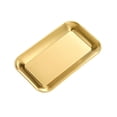thumbnail image 1 of Plato de servicio de acero inoxidable Sunnimix bandeja de servir pequeño dorado, 1 of 8