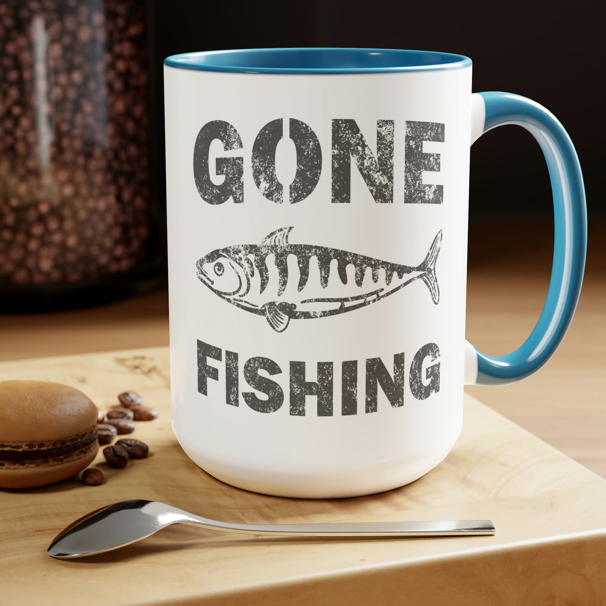 Fishing Mug, Gone Fishing Coffee Mug, Gift for Fisherman, Guy, Girl, Birthday  Gift, 15oz Coffee Mug 