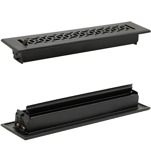Achtek Air Supply Vent 2"x 14" Duct Opening (Overall 3-1/2"x 15-3/4") Solid Cast Aluminium Register Cover | Powder Coated