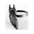thumbnail image 5 of Fennco Styles Perched Owl Metal Napkin Rings, Set of 4 - Pewter Animal Design Napkin Holders for Home Décor, Dining Table, Banquets, Family Gathering and Special Occasions, 5 of 6